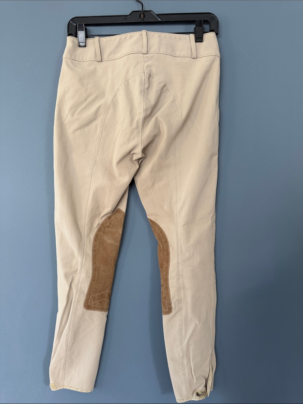 Tailored Sportsman Beige Riding Breeches with Suede Knee Patches - Size 26 - Picture 2 of 10
